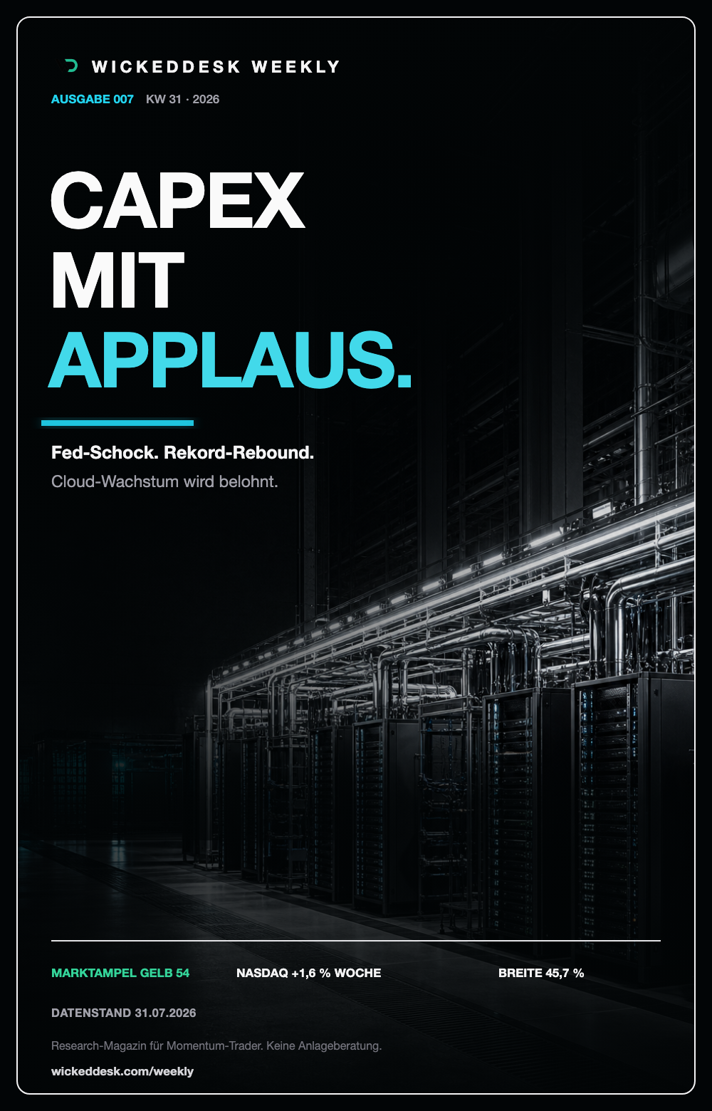 Cover 007: Capex mit Applaus