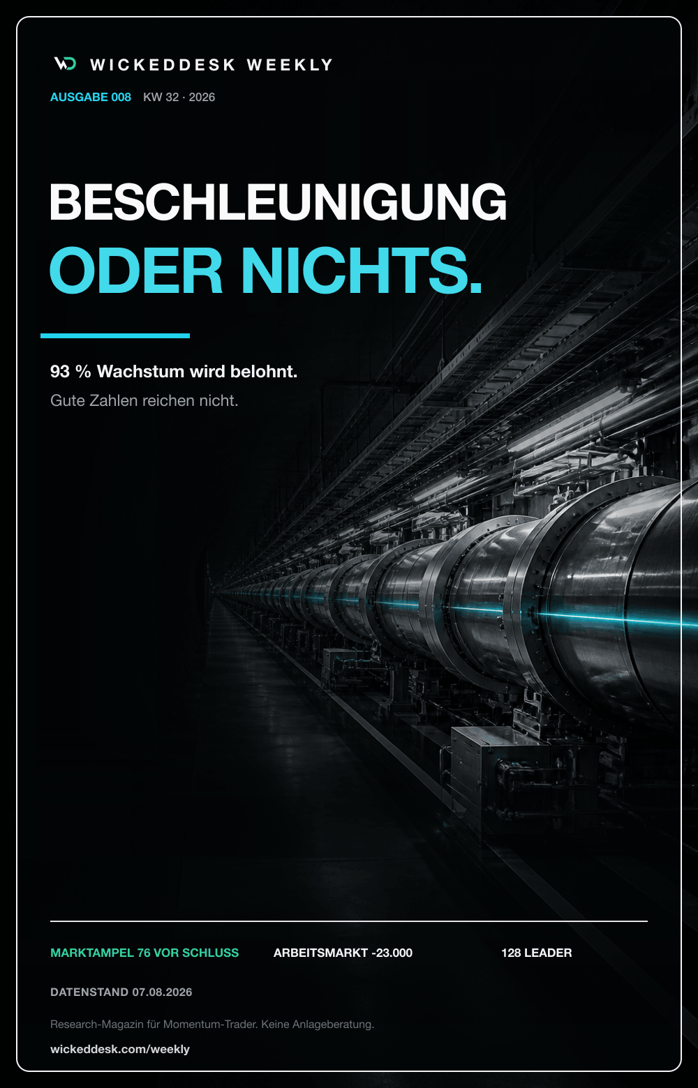 WickedDesk Weekly #008: Acceleration or Nothing Ausgabe